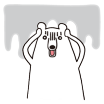 Polar bear of loose character -second- sticker #12428779