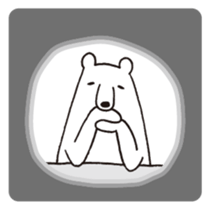 Polar bear of loose character -second- sticker #12428780