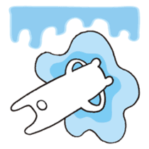 Polar bear of loose character -second- sticker #12428783