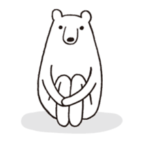 Polar bear of loose character -second- sticker #12428784