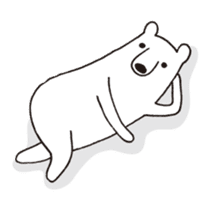 Polar bear of loose character -second- sticker #12428786