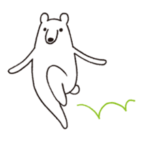Polar bear of loose character -second- sticker #12428788