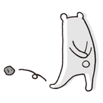 Polar bear of loose character -second- sticker #12428792