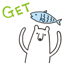 Polar bear of loose character -second- sticker #12428794