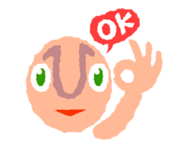 Cute and simple animation sticker #12429408