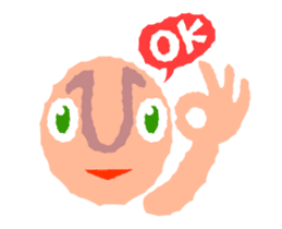 Cute and simple animation sticker #12429408