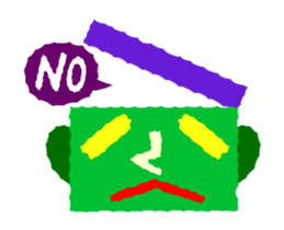 Cute and simple animation sticker #12429409