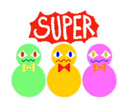 Cute and simple animation sticker #12429410