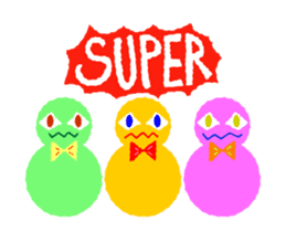 Cute and simple animation sticker #12429410
