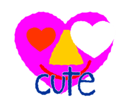 Cute and simple animation sticker #12429411