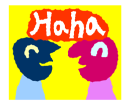 Cute and simple animation sticker #12429414