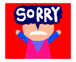 Cute and simple animation sticker #12429421
