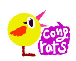 Cute and simple animation sticker #12429424