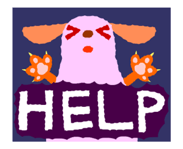 Cute and simple animation sticker #12429425