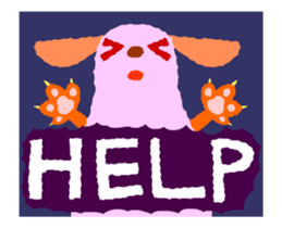 Cute and simple animation sticker #12429425