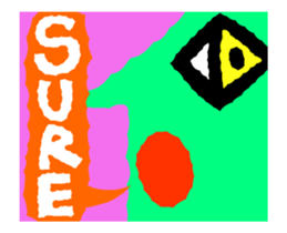 Cute and simple animation sticker #12429426