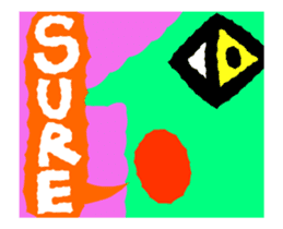 Cute and simple animation sticker #12429426