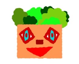 Cute and simple animation sticker #12429427