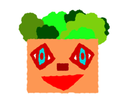 Cute and simple animation sticker #12429427