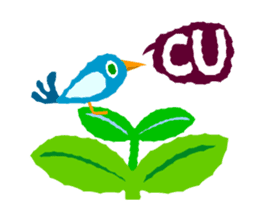 Cute and simple animation sticker #12429428