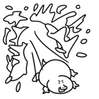 Snow animals and dear sticker #12429882