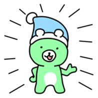 Snow animals and dear sticker #12429887