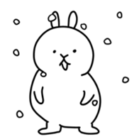 Snow animals and dear sticker #12429897