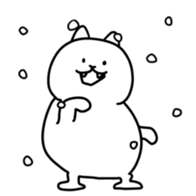 Snow animals and dear sticker #12429898