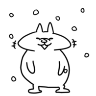 Snow animals and dear sticker #12429899