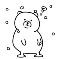 Snow animals and dear sticker #12429901