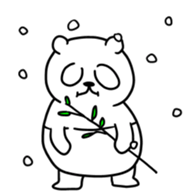 Snow animals and dear sticker #12429907