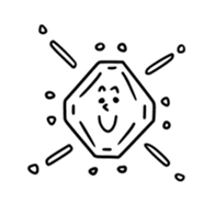 Snow animals and dear sticker #12429913