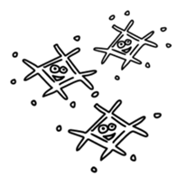 Snow animals and dear sticker #12429916