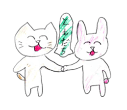 Very cute cat stickers sticker #12430173