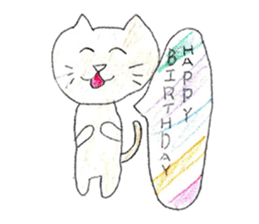 Very cute cat stickers sticker #12430174
