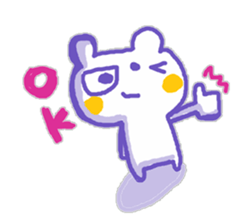 The Whity bear KUMAMA sticker #12431520