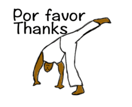Capoeira Stickers move sticker #12431828