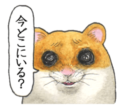 Very cute hamster sticker sticker #12431831