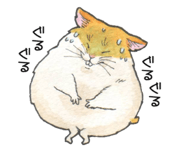Very cute hamster sticker sticker #12431838