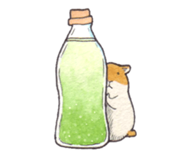 Very cute hamster sticker sticker #12431852