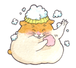 Very cute hamster sticker sticker #12431855