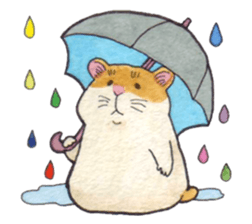Very cute hamster sticker sticker #12431861