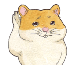 Very cute hamster sticker sticker #12431864