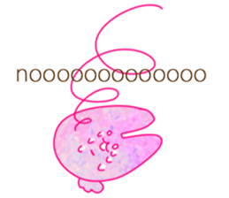 rabbit whose color is like a dream sticker #12431938