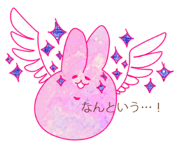 rabbit whose color is like a dream sticker #12431940