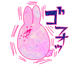 rabbit whose color is like a dream sticker #12431948