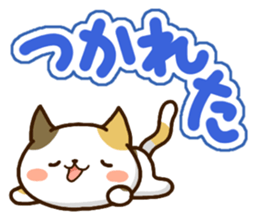 Mischievous a tortoiseshell cat sticker #12432007