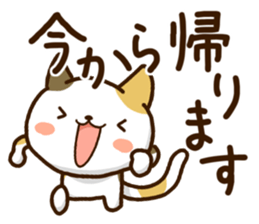 Mischievous a tortoiseshell cat sticker #12432023