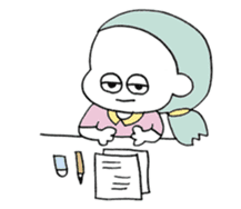 a competent girl01 sticker #12433599
