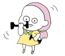 a competent girl01 sticker #12433610